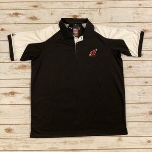Antigua NFL Cardinals Football Black Polo XL